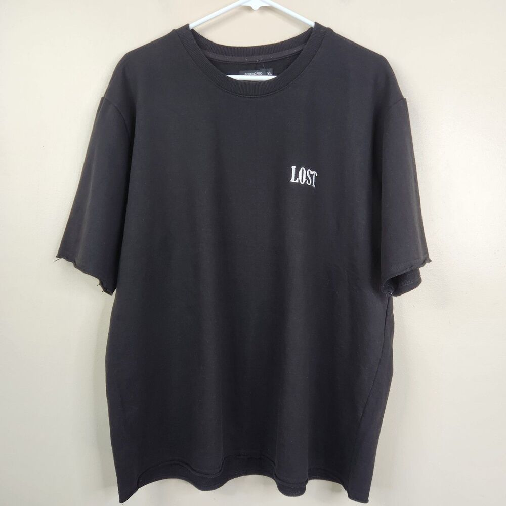 Bolongaro Trevor Oversized Roll Hem Short Sleeve Lost Sweatshirt Tee XL
